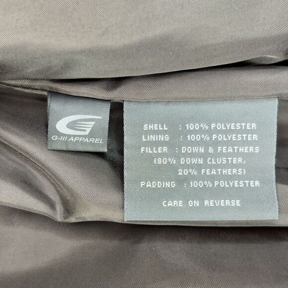 Kenneth Cole Reaction Zip Up Puffer Down Jacket Brown Size M Outdoor - Picture 6 of 9